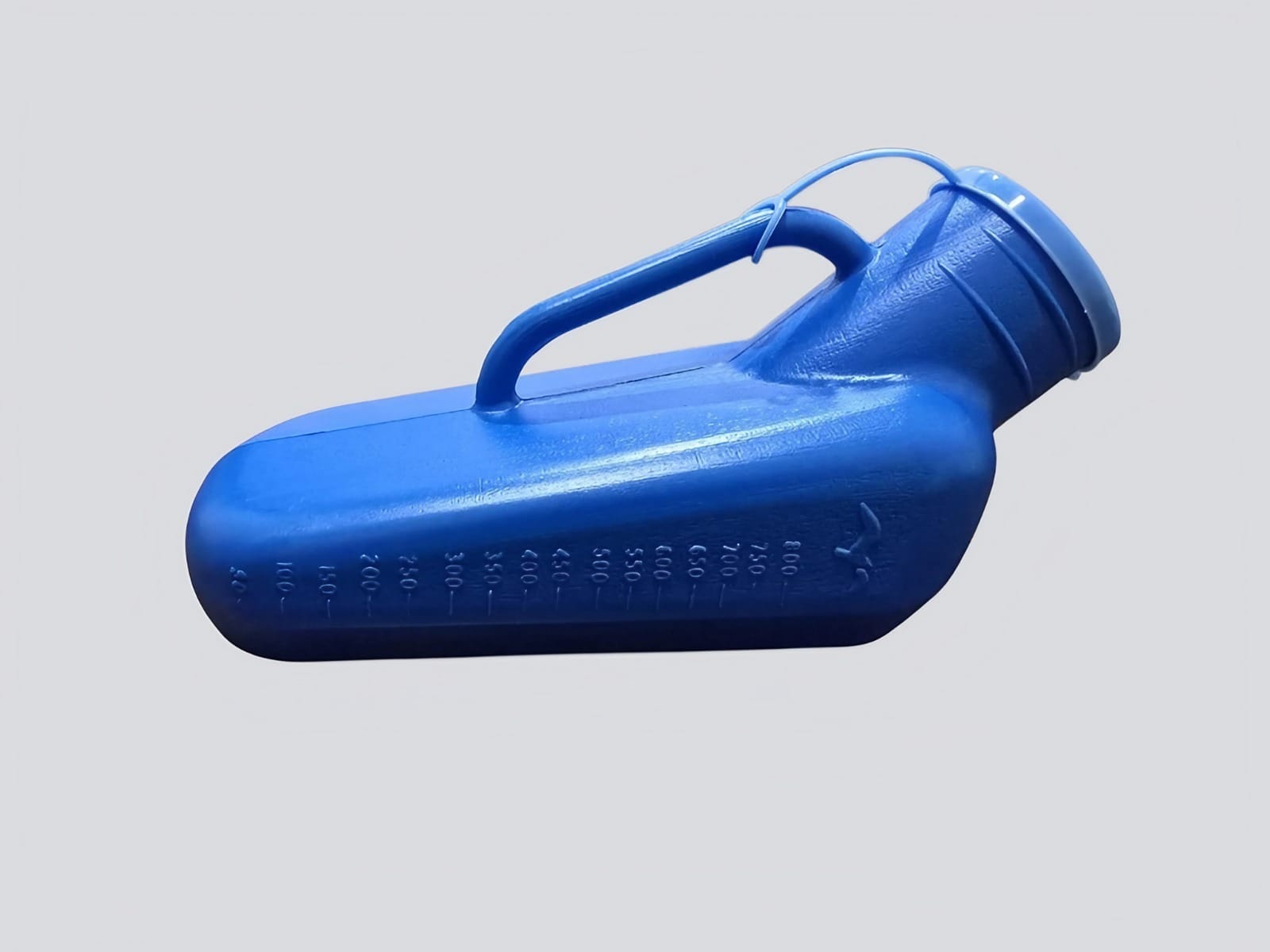 Male Urinal Bottle 1000ml with Lid 5 Reusable urinal bottle for patients, handle side with measurement scale