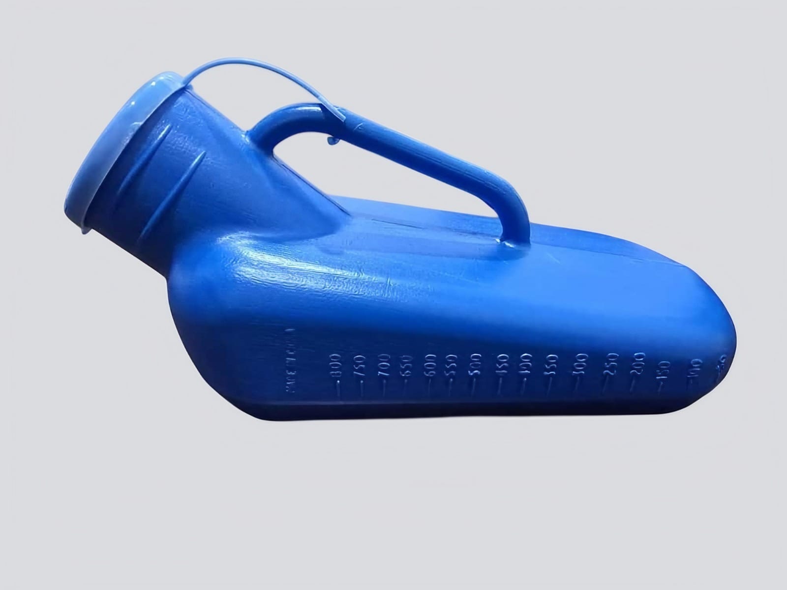 Male Urinal Bottle 1000ml with Lid 3 Male urinal bottle with snap-on lid and attached strap, lid closed